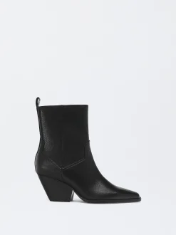 PARFOIS Botas De Piel Cowboy Negro Hot