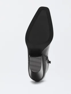 PARFOIS Botas De Piel Cowboy Negro Hot