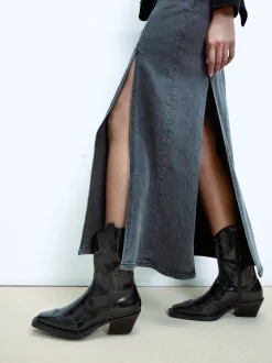 PARFOIS Bot&iacute;n Cowboy Acharolado Negro Clearance