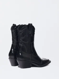 PARFOIS Bot&iacute;n Cowboy Acharolado Negro Clearance