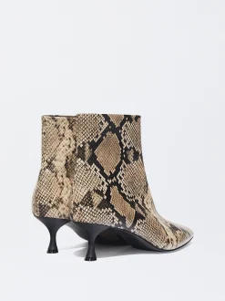 PARFOIS Bot&iacute;n Estampado Animal Tac&oacute;n Kitten Beige Best Sale