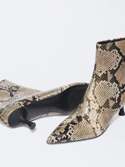 PARFOIS Bot&iacute;n Estampado Animal Tac&oacute;n Kitten Beige Best Sale