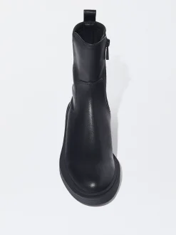 PARFOIS Bot&iacute;n Plano Con El&aacute;sticos Negro Cheap