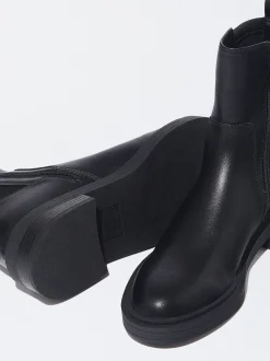 PARFOIS Bot&iacute;n Plano Con El&aacute;sticos Negro Cheap