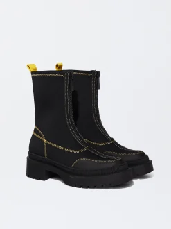 PARFOIS Bot&iacute;n Stretch Pespuntes Negro Cheap