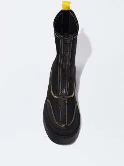 PARFOIS Bot&iacute;n Stretch Pespuntes Negro Cheap