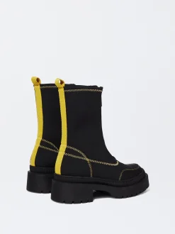 PARFOIS Bot&iacute;n Stretch Pespuntes Negro Cheap