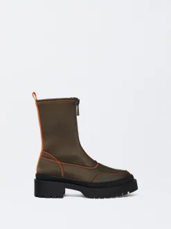 PARFOIS Bot&iacute;n Stretch Pespuntes Caqui Shop
