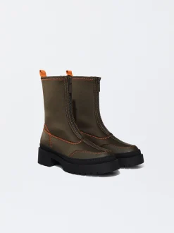 PARFOIS Bot&iacute;n Stretch Pespuntes Caqui Shop