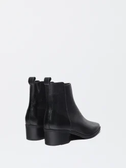 PARFOIS Bot&iacute;n Tac&oacute;n Medio De Piel Negro Discount