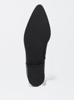PARFOIS Bot&iacute;n Tac&oacute;n Medio De Piel Negro Discount
