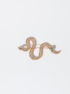 PARFOIS Broche Con Cobra Dorado Store