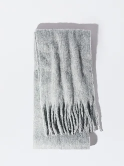 PARFOIS Bufanda Con Flecos Gris Shop