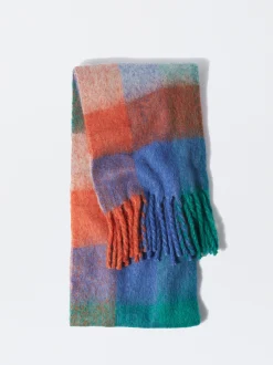 PARFOIS Bufanda Con Flecos Con Lana Y Alpaca Multicor Online