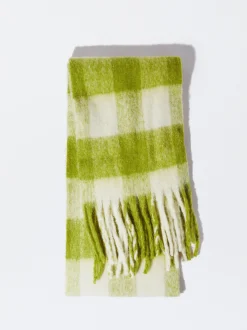 PARFOIS Bufanda Con Flecos Con Lana Y Alpaca Multicor Fashion