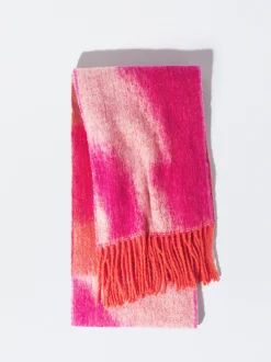 PARFOIS Bufanda Con Flecos Con Lana Y Alpaca Multicor Outlet