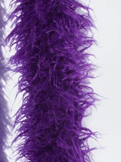 PARFOIS Bufanda Con Pelo Violeta Clearance