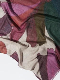 PARFOIS Bufanda De Lana Estampada Multicor Outlet