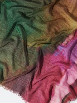PARFOIS Bufanda De Lana Estampada Rosa Cheap