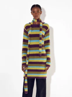 PARFOIS Bufanda Fina Efecto Pelo A Rayas Multicor Cheap