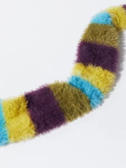 PARFOIS Bufanda Fina Efecto Pelo A Rayas Multicor Cheap