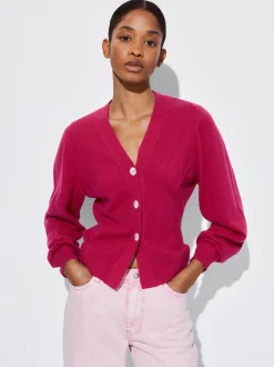 PARFOIS C&aacute;rdigan Cashmere Fucsia Best Sale