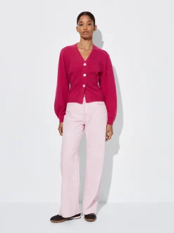 PARFOIS C&aacute;rdigan Cashmere Fucsia Best Sale