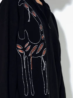 PARFOIS C&aacute;rdigan Con Bordado Negro Store