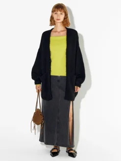 PARFOIS C&aacute;rdigan Con Mezcla De Lana Negro Store
