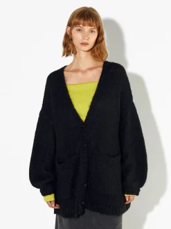 PARFOIS C&aacute;rdigan Con Mezcla De Lana Negro Store