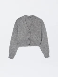 PARFOIS Cárdigan De Punto Con Botones Gris Best Sale