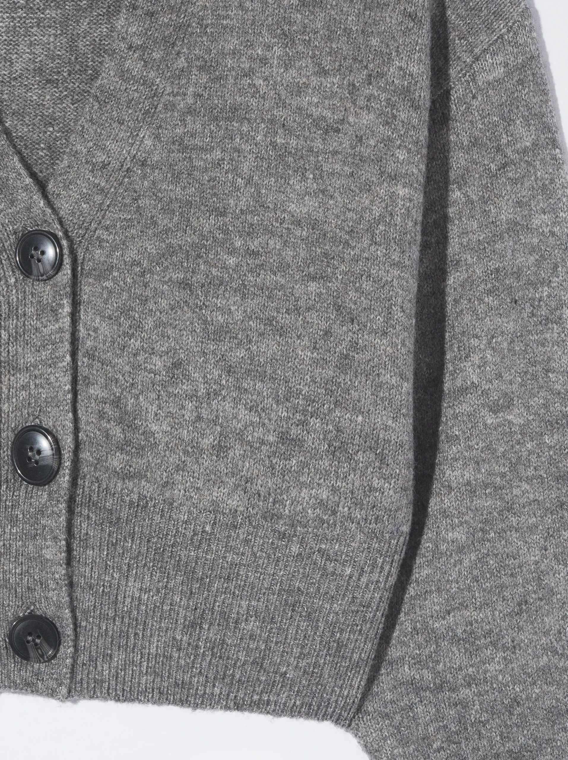 PARFOIS Cárdigan De Punto Con Botones Gris Best Sale