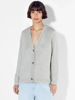 PARFOIS C&aacute;rdigan De Punto Con Botones Gris Store