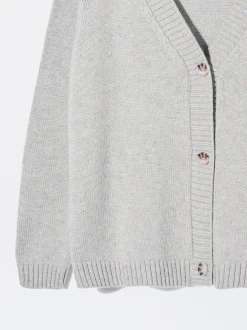 PARFOIS Cárdigan De Punto Con Botones Gris Store