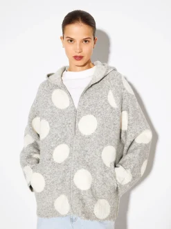 PARFOIS C&aacute;rdigan De Punto Jacquard Gris Hot