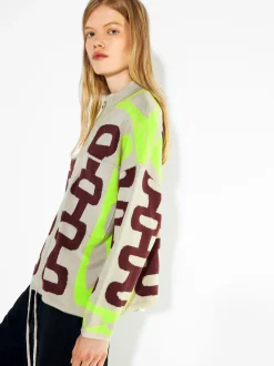 PARFOIS C&aacute;rdigan De Punto Jacquard Multicor Outlet