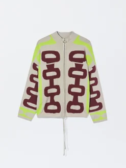 PARFOIS C&aacute;rdigan De Punto Jacquard Multicor Outlet