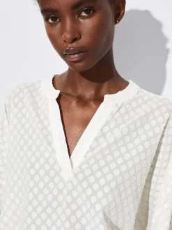 PARFOIS Camisa Algod&oacute;n Con Lazada Crudo Clearance
