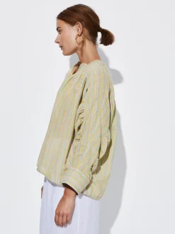 PARFOIS Camisa Algod&oacute;n Con Rayas Multicor Cheap