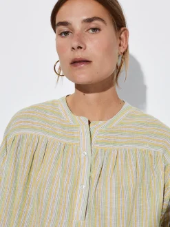 PARFOIS Camisa Algod&oacute;n Con Rayas Multicor Cheap