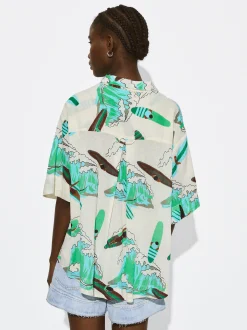 PARFOIS Camisa Algod&oacute;n Estampada Multicor Fashion