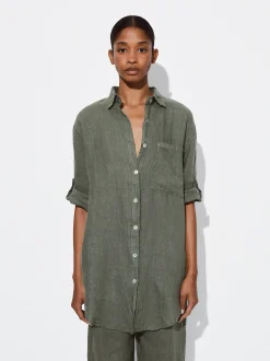 PARFOIS Camisa De Lino Caqui New