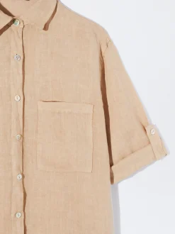PARFOIS Camisa De Lino Crudo Cheap