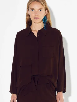PARFOIS Camisa De Lyocell Burdeos Cheap