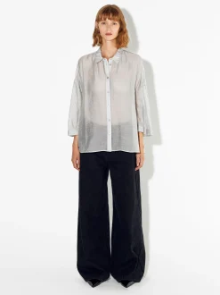 PARFOIS Camisa De Lyocell Gris Cheap