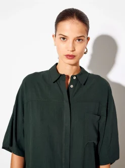 PARFOIS Camisa De Lyocell Verde Store