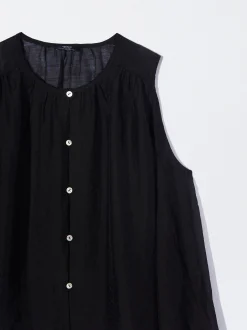 PARFOIS Camisa De Lyocell Con Hombros Abiertos Negro Flash Sale