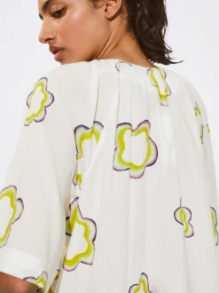 PARFOIS Camisa Estampada Con Pliegues Multicor Best