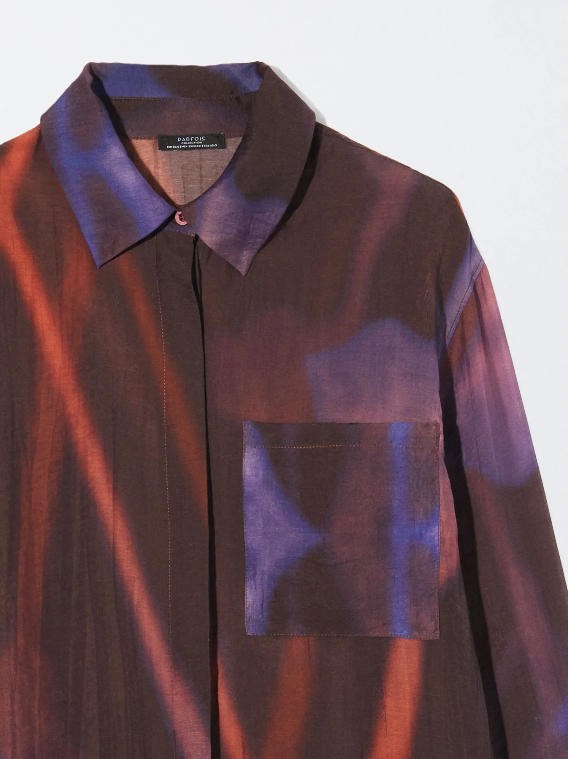 PARFOIS Camisa Estampada Lyocell Multicor Best Sale
