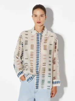 PARFOIS Camisa Estampada Lyocell Multicor Online